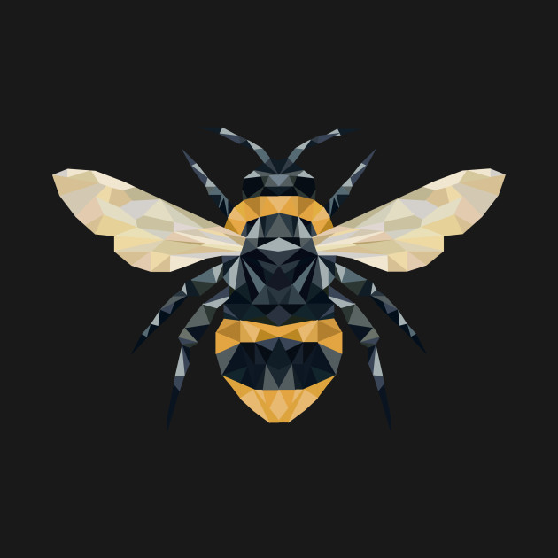 Disover Geometric Bumble Bee - Bee - T-Shirt