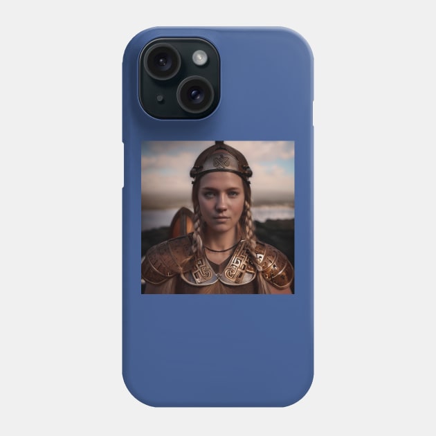 Viking Shield Maiden Phone Case by Grassroots Green