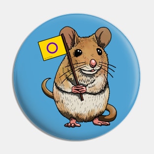 Mouse with Intersex Flag Pin