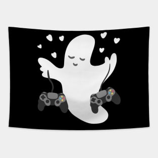 Gamer Halloween Ghost Tapestry