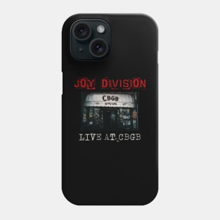 joy division live at cbgb Phone Case