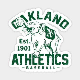 Vintage Oakland A's by Buck Tee Originals Magnet