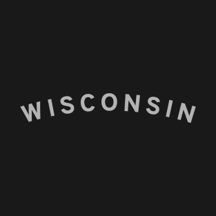 Wisconsin Typography T-Shirt