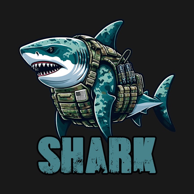 Tactical Shark by Rawlifegraphic