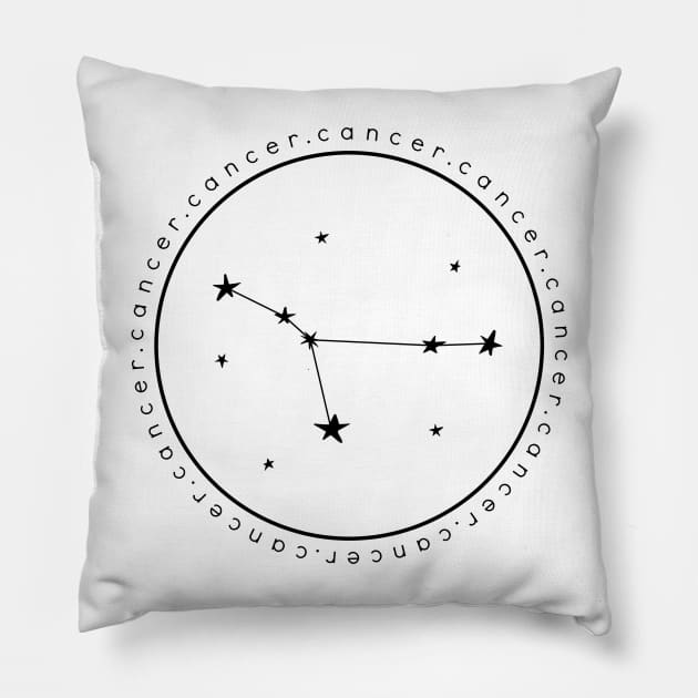 Cancer Pillow by Jande Summer