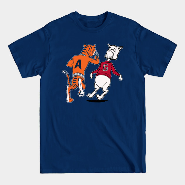 Disover Vintage Mascots Auburn vs Georgia - Auburn - T-Shirt