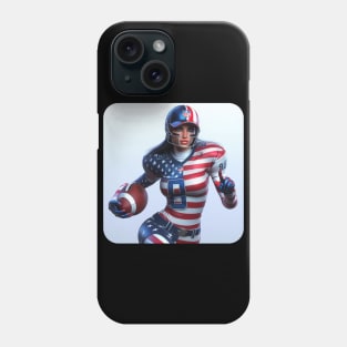 American Woman NFL Football Player #8 Phone Case