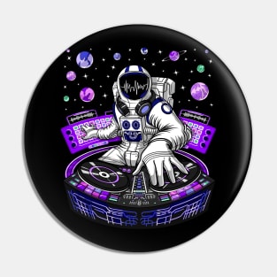 DJ Astronaut Pin