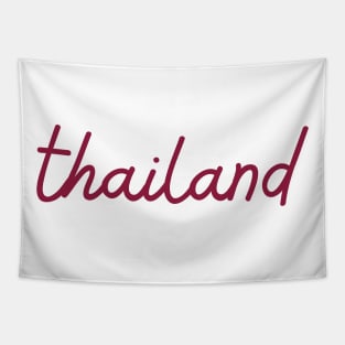 thailand - maroon red Tapestry