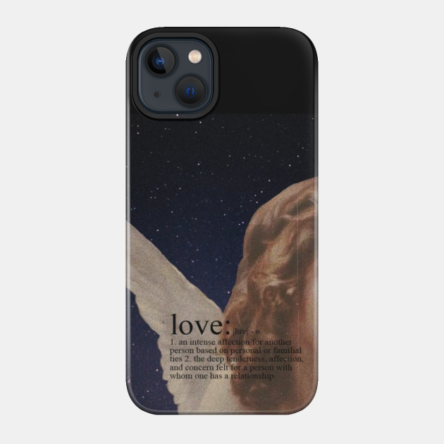 Angels, love, definition, aesthetics, academia, romantic, night - Aesthetic - Phone Case