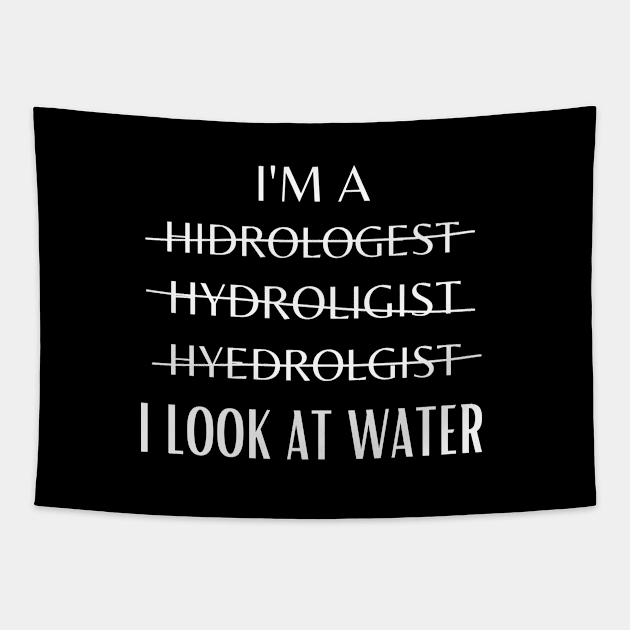 Funny Hydrologist Definition Hydrology Student Tapestry by Printopedy