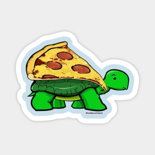 Turtle Delivering Pizza Magnet