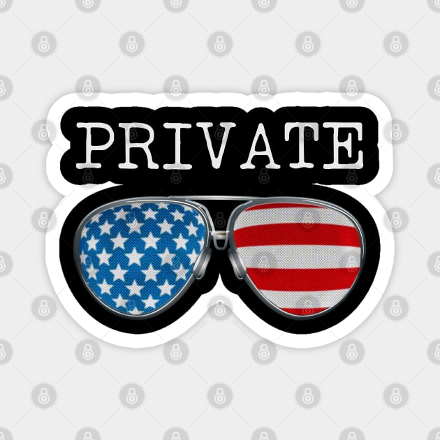 USA PILOT GLASSES PRIVATE Magnet by SAMELVES