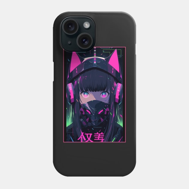 Anime Cat Girl | Quality Anime Design | Chibi Cat Girl Miaw | Manga Anime Art Phone Case by AlNoah