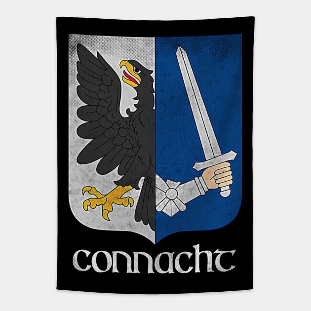 Connacht  / Irish Vintage Style Crest Coat Of Arms Design Tapestry by feck!