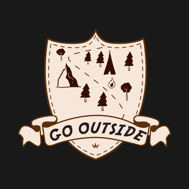 Funny Camping Go Outside Camper Tents Shirt by thefriendlyone