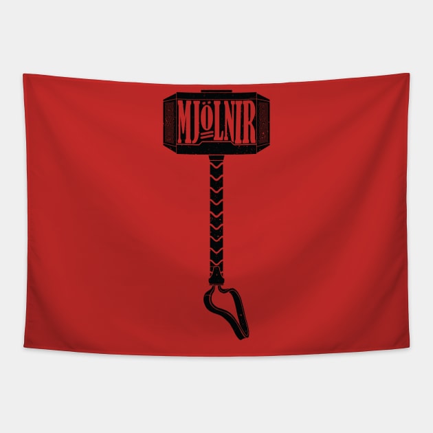 MJOLNIR - HAMMER OF THE GODS Tapestry by LionHeadCreative