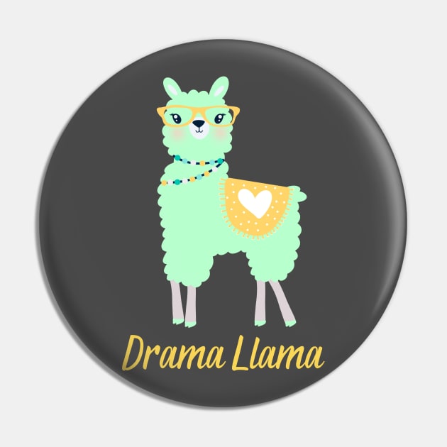 Drama Llama Pin by GrayDaiser
