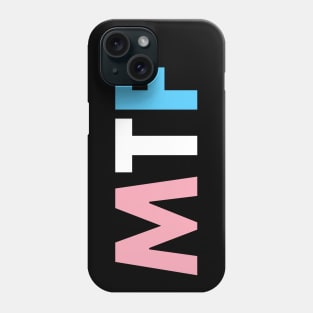 MTF Transgender Flag Colors - Male To Female Phone Case