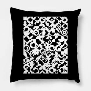 Electronic Musician Synthesizer Pattern White Pillow