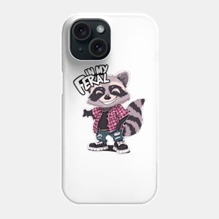 90's IN MY FERAL ERA COOL RACCOON Phone Case