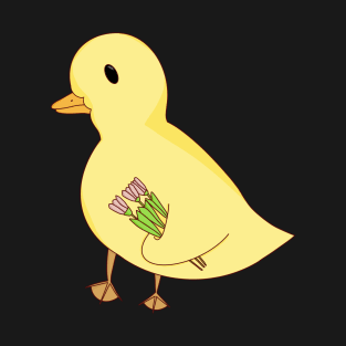 Cute duck carrying flower T-Shirt