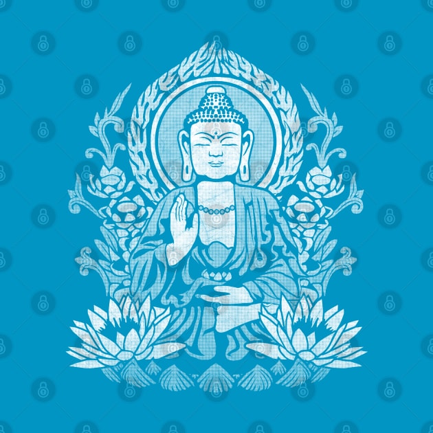 Siddhartha Gautama Buddha - White Halftone by GAz