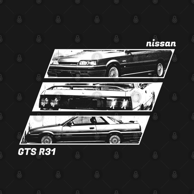 NISSAN SKYLINE GTS R31 Black 'N White Archive 2 (Black Version) by Cero