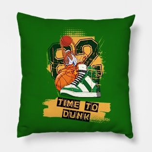 Basketball Art Design For a Basketball Son Pillow