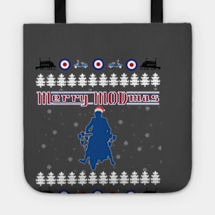 MOD modmas Christmas Scooter Brighton MOD Roundel Jimmy MODS Tote