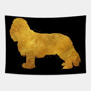 Cavalier King Charles Spaniel golden art Tapestry