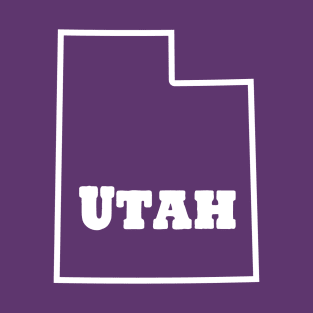 Utah Outline Text T-Shirt