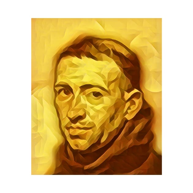 William of Ockham Golden Portrait | William of Ockham Artwork 5 by JustLit