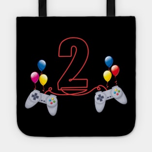 2nd Birthday Boy Second-Year Old Video Game Player Kids Tote