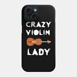 Crazy violin lady Phone Case