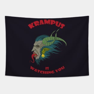 Krampus is watching you Tapestry