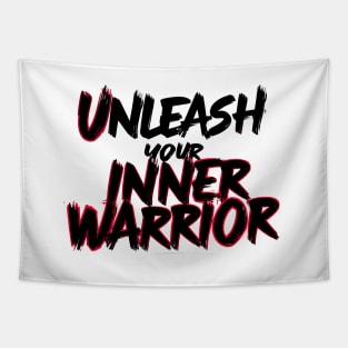 motivational quote warrior Tapestry