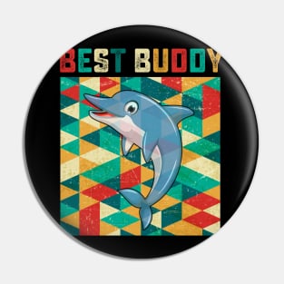 Best Buddy Dolphin Pin