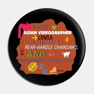 This Asian Videographer Loves Lime Pancakes, Read Handle Chainsaws, and Boardgames Without Dice Pin