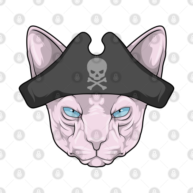 Cat as Pirate with Pirate hat by Markus Schnabel