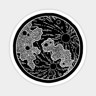 Moon Illustration Magnet