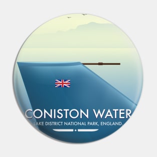 Coniston water travel poster Pin