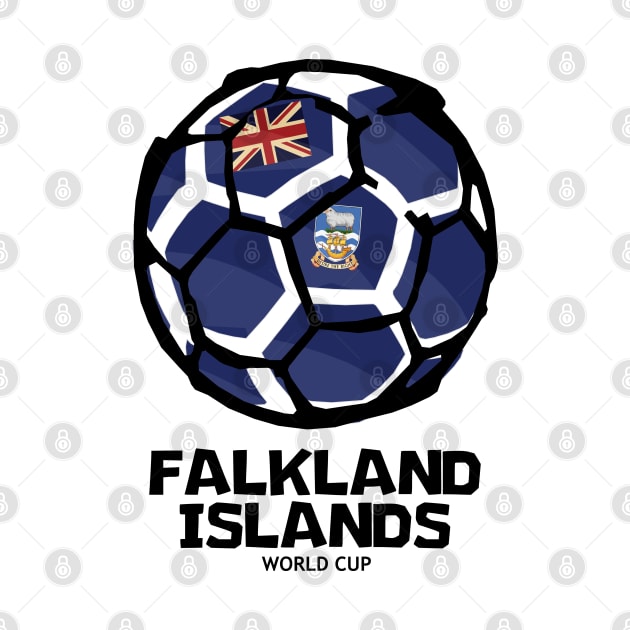 Falkland Islands Football Country Flag by KewaleeTee