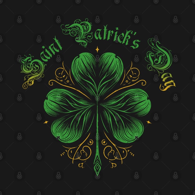 Stylish Saint Patrick's Day Clover Leaf by MetalByte