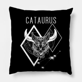 A zodiac cattery: Taurus - cataurus Pillow