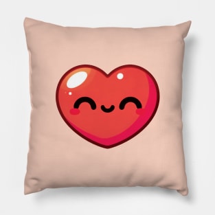 Heart Shape Smiley Face Pillow