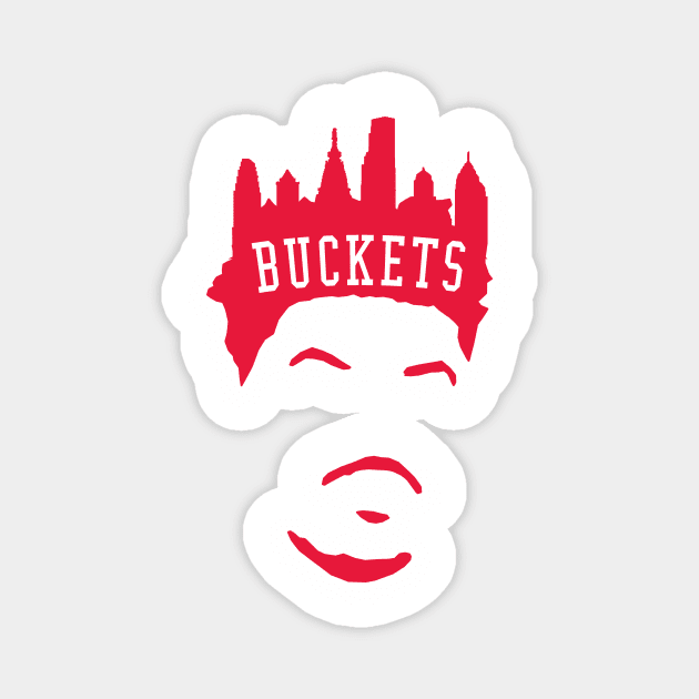 City of Buckets (red) Magnet by Philly Drinkers