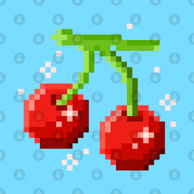 Pixel Cherries by lucypixels