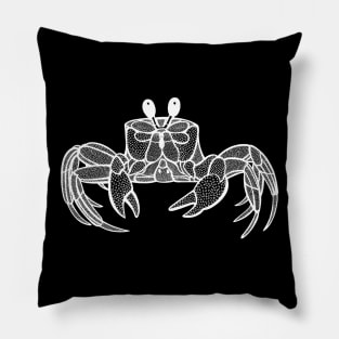 Ghost Crab - cute hand drawn animal design Pillow