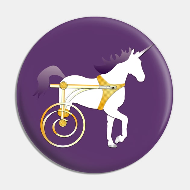 Unicorn On Wheels Pin by RollingMort91